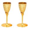 Позолоченные бокалы для шампанского с ручной гравировкой для вечеринки, дома, ресторана, подарка