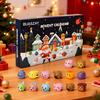 Yousheng Christmas Advent Calendar 2025 Cartoon Animal Car Shapes Countdown Calendar Battery-Free Pull-Back Cars Educational Toy