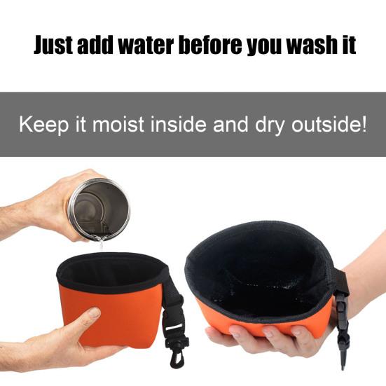 Сумка для чистки клюшек и мячей для гольфа, водонепроницаемая сумка для чистки мячей для гольфа изнутри и сухая снаружи, мойка для принадлежностей для гольфа