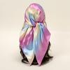 New Palestine Scarf Keffiyeh Women Printed Square Scarf Muslim Hijab Satin Silk Handkerchief Bandanna Muffler Headscarf Wraps