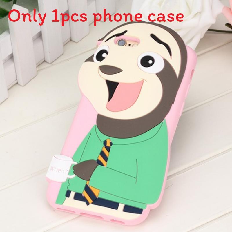For Iphone 5 5s 6 6plus Zootopia Judy Hopps Nick Wilde Silicone Mobile Cover With Shockproof Features For Teen Gift