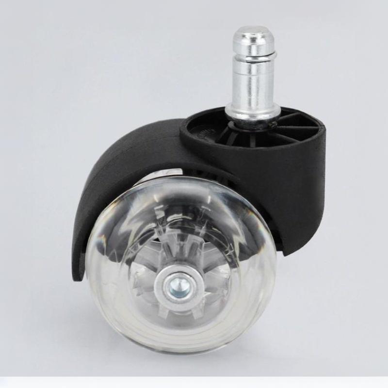 Silent Rubber Office Chair Swivel Caster Wheels 1/5Pcs Universal Easy to Replace Non-Scratch for All Floor Types
