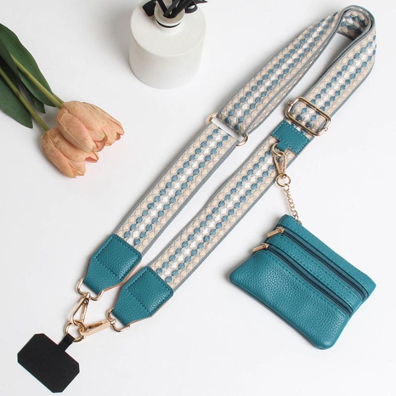 Fashionable Mobile Phone Bag Strap Long Shoulder Strap for Women Adjustable Neck Strap Small Change Purse