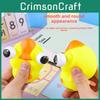 Funny Duck Squeezing Toy Eyepopping Function Stress Relief Motor Skill Training