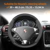AABKV1 Чехол на руль из замши и углеродного волокна для Porsche Подходит для Macan Cayenne 958 911 997 957 92a Panamera 970 Gts Copa 718 Taycan GT3