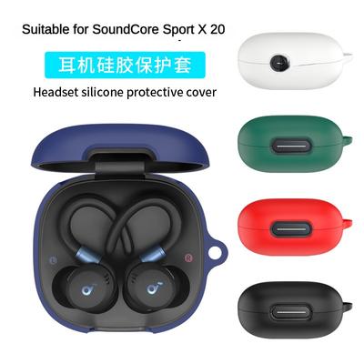 Беспроводной чехол для защиты гарнитуры, подходит для Anker SoundCore Sport X20, пылезащитный, ударопрочный, моющийся корпус, силиконовый чехол от пыли