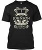 Футболка с надписью Team Johnson Name Legend Family Сделано в США Размеры от S до 5XL