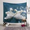 Swan Couple Tapestry Office Living Room Decoration Home Wall Tapestry