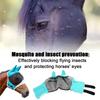 Adjustable Horse Fly Mask Professional Anti-Flyworms Mask Equestrian Horse Face Cover  Riding Gear