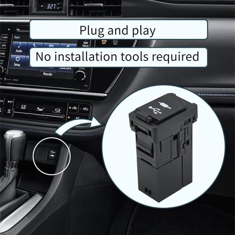 Автомобильный USB AUX Разъем-Адаптер Розетка Подходит для 86190-0R010 86190-52060 55434-02220 Удобная Зарядка Устройств