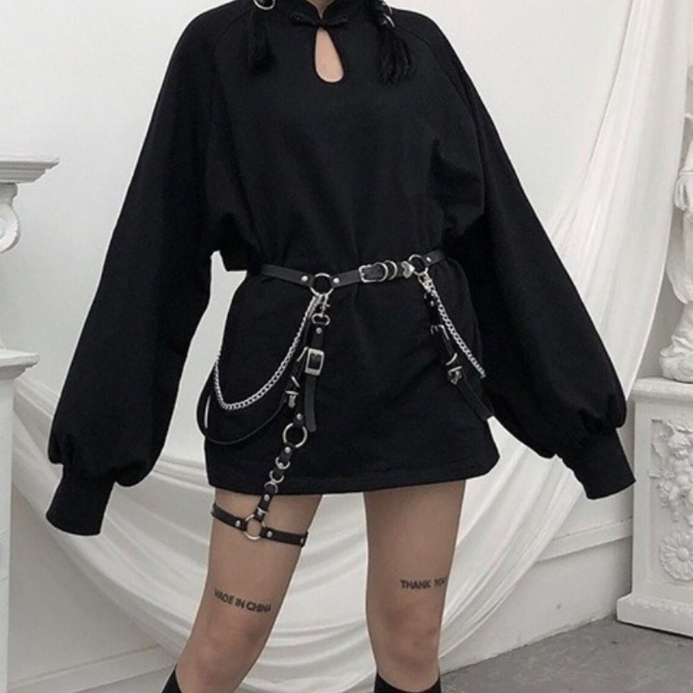 Metal Waist Chain Punk JK Leg Loop Leg Accessories Skirt Belt Dress Accessories
