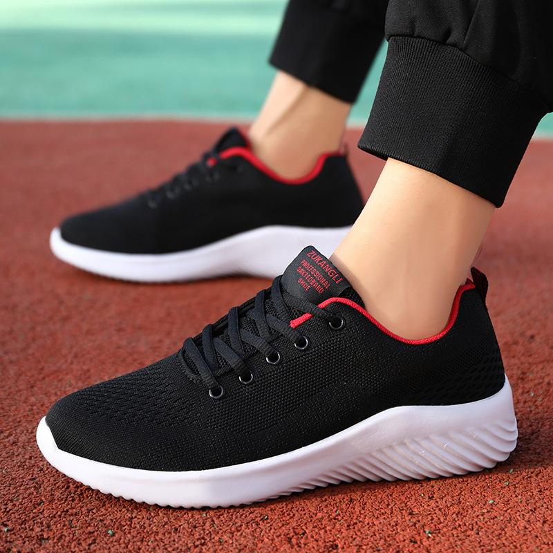 Autumn Spring Plus Size Running Shoes Men's Casual Flying Sports Zapatillas Hombre Shoes Trendy Mesh Sneakers Men H543