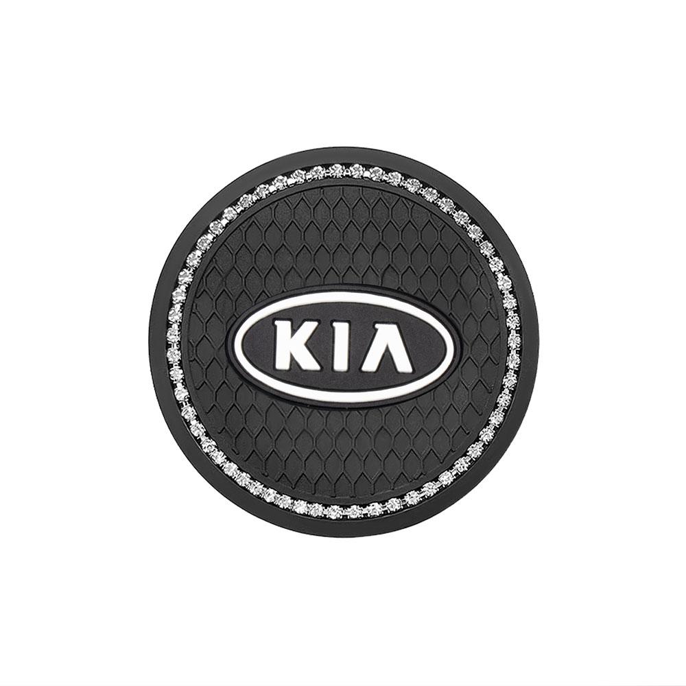1/2Pcs Non-slip Mat Water Cup Slot Pad Car Coaster For Kia Sportage K2 K6 KX1 RIO Optima PV5 K4 Ceed Sorento Picanto Soul ForteOZ4