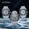 [CITIZEN] ATTESA Platinum Shine CC4076-65A GPS Solar Chronograph Titanium Watch (Silver)