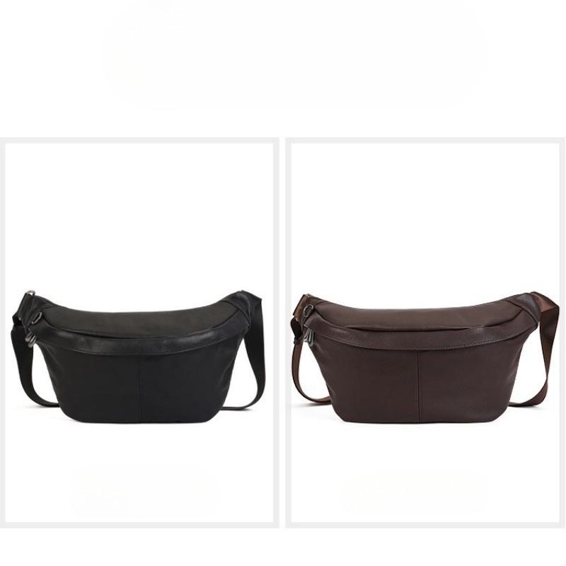 Первый слой коровьей кожи Повседневная нагрудная сумка Модная все для пожилых людей Маленькая седельная сумка Однотонная одноплечевая сумка через плечо для женщин