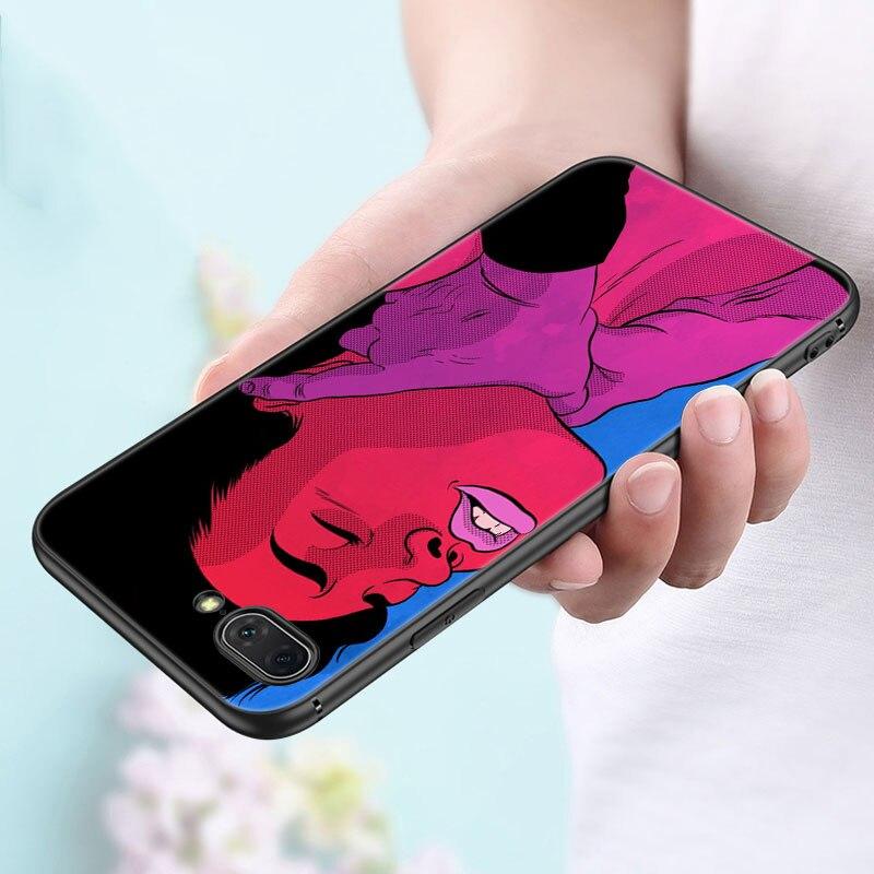 Sexy Lady Red Lips Girls Bikini Case For Apple iPhone 14 13 12 Mini 11 Pro Max 7 8 XR X XS 7 8 Plus SE 2020 2022 Black Cover