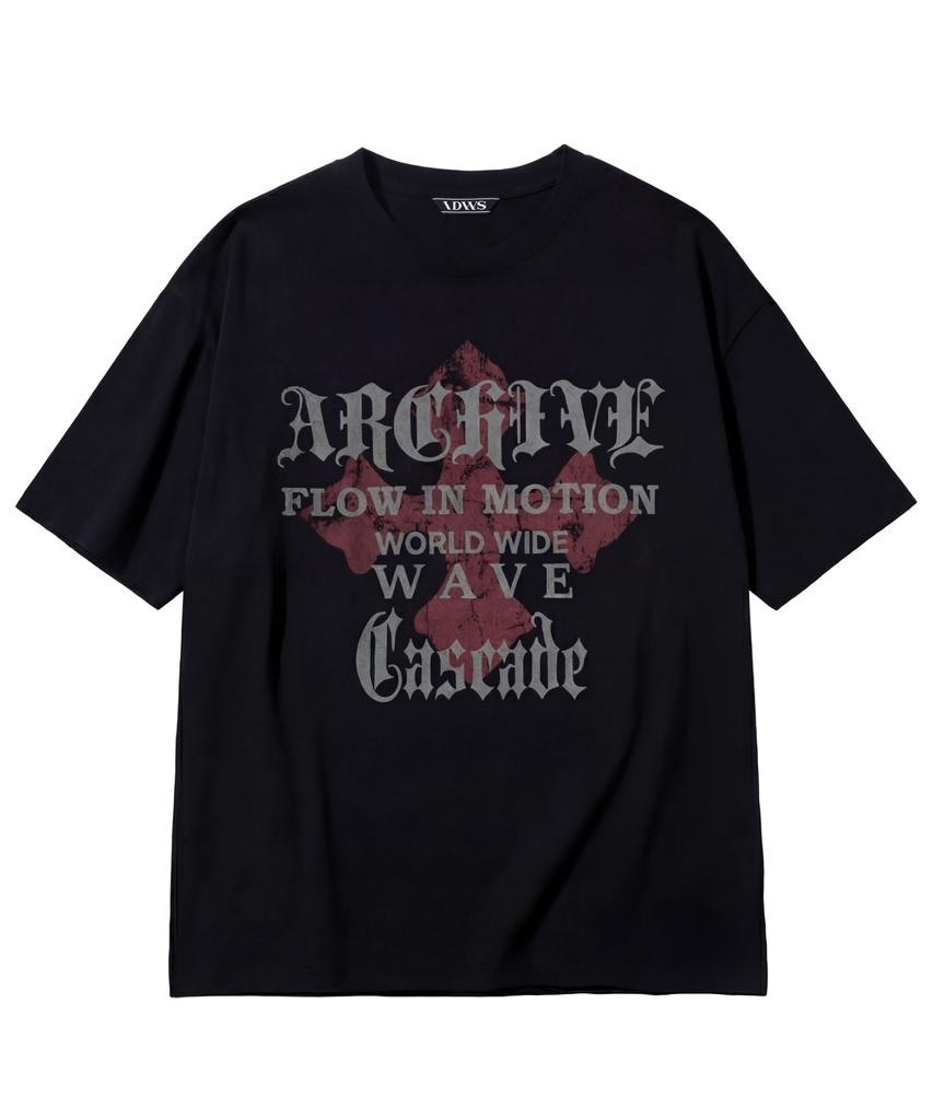 IDWS Wave Cross T-Shirt Black