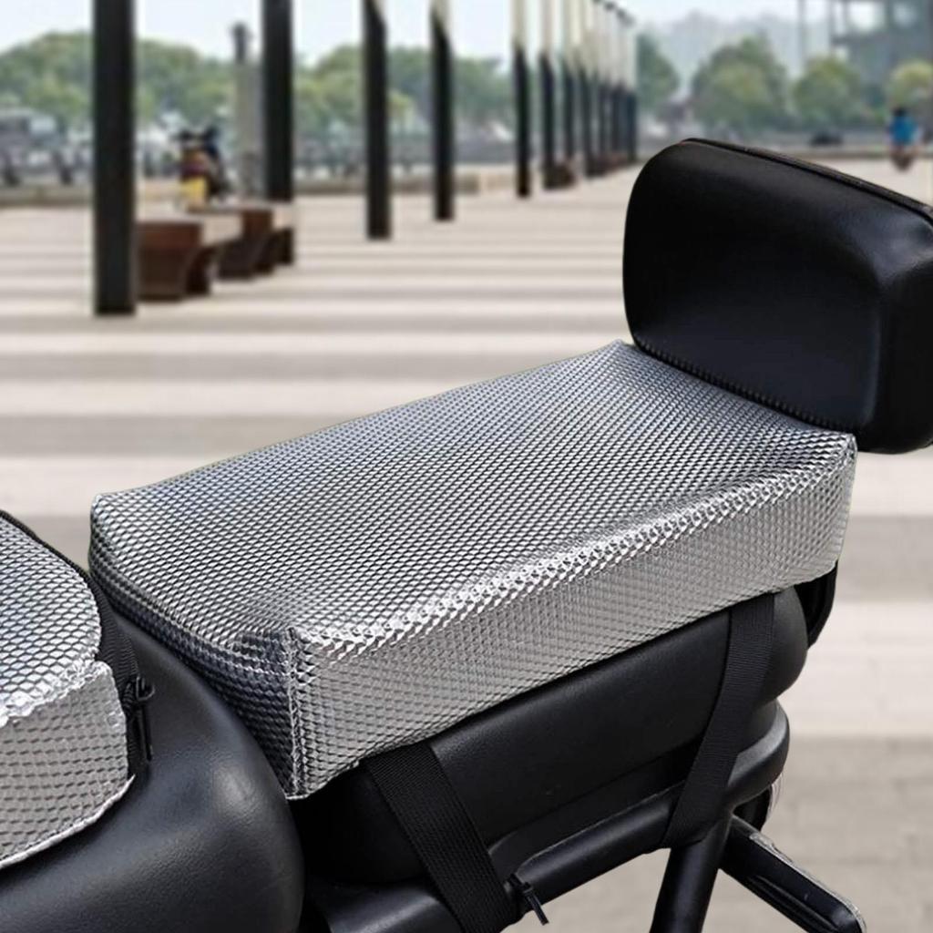 Electric Bike Rear Seat Cushion Padded Shock Absorbent Saddle Seat Pad for Men & Women Bicycle Accessory for Sports