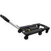Portable Foldable Silent 7Wheel Platform Trolley Luggage Cart Hand Truck Adjustable Pulling Rod