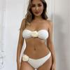 2024 Floral Bandeau Bikini - Sexy European & American Style Swimwear