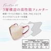 Nonwoven 30 Regular 3D Face Slimming Makeup Color Mask Beige x [Mask Habit] E-line Masks, count, Size, Mask, Effect, Resistant, (Pink Brown)