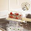 Draining Bowl Drain Bowl Storage Box Vegetable Washing Basin Water Filter Rack  for Household