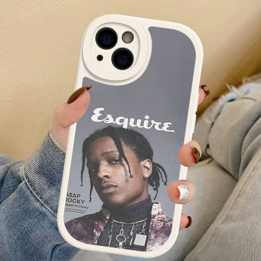 Hip Hop Rapper Asap-Rocky Phone Case For IPhone 16 15 14 13 12 11 Pro Max Plus Leather Soft Cover