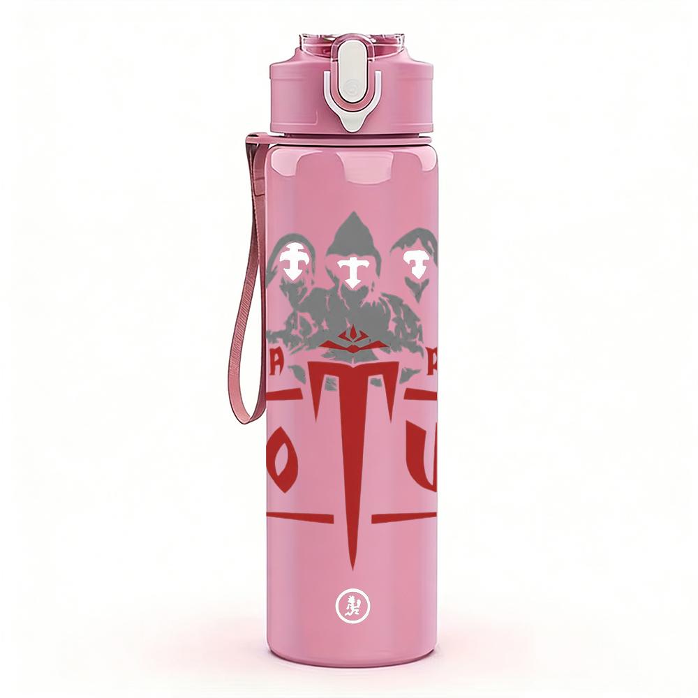 1PC Lotus Rock Band Red Vintage Logo Print 750ml Portable Sports Water Bottle Leakproof Gym Outdoor Travel Drink Cup