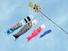 Hidemitsu Doll Studio Mini Size Carp Streamer Hiryuko Full Set Anywhere Stand with Installation Hardware ZC6551A 1.1m