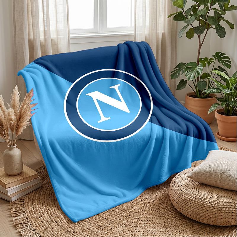 Napoli FC Soft Flannel Fleece Blanket Lightweight Cozy Warm Throw Blanket For Sofa Bed Home Decor