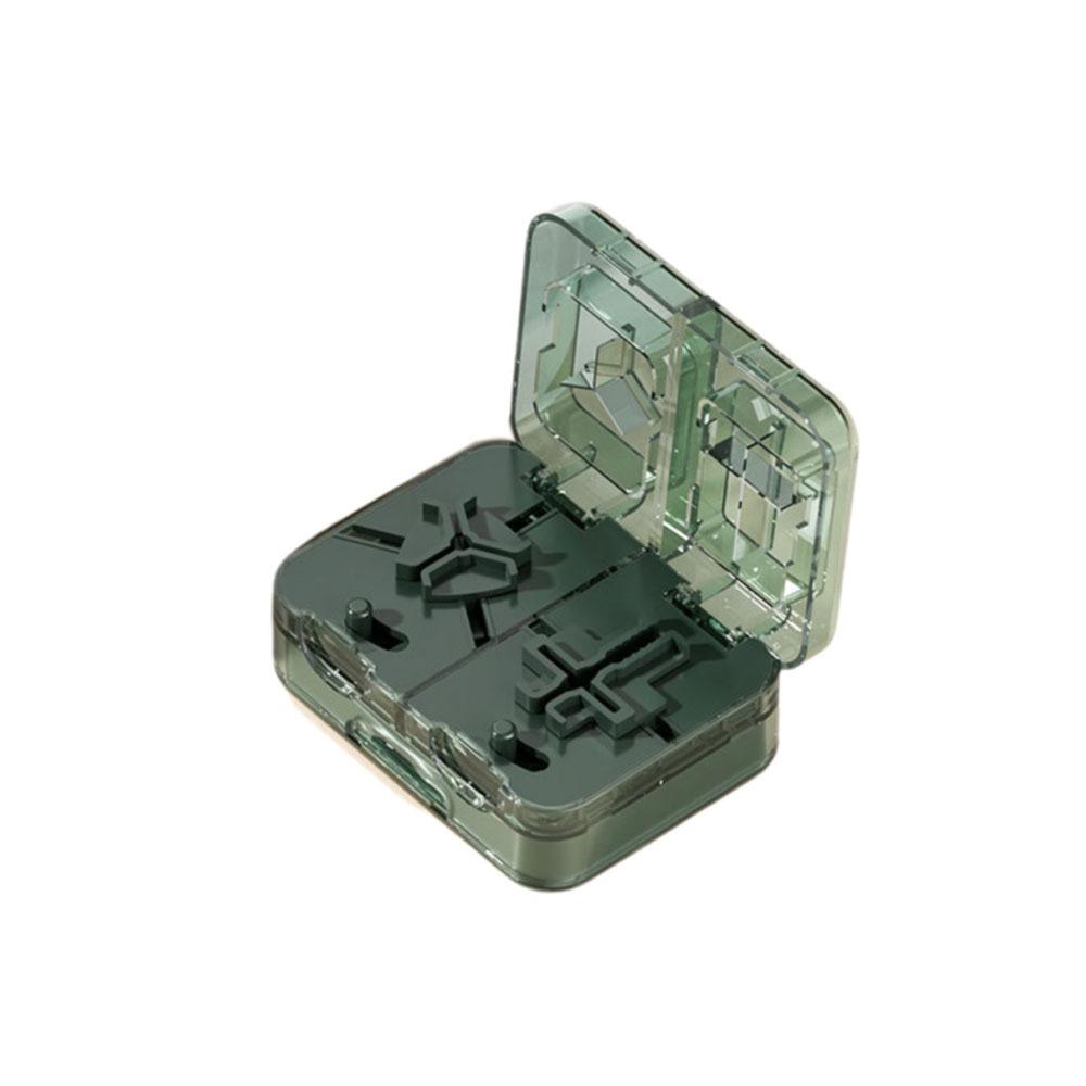 Moisture-proof Double-Layer Pill Box Plastic Pill Splitter Portable Pill Organizer Kids