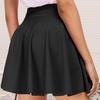 Мини-юбка с высокой талией, однотонная, очень мягкая, приятная для кожи, без ворса, женская летняя плиссированная юбка из полиэстера