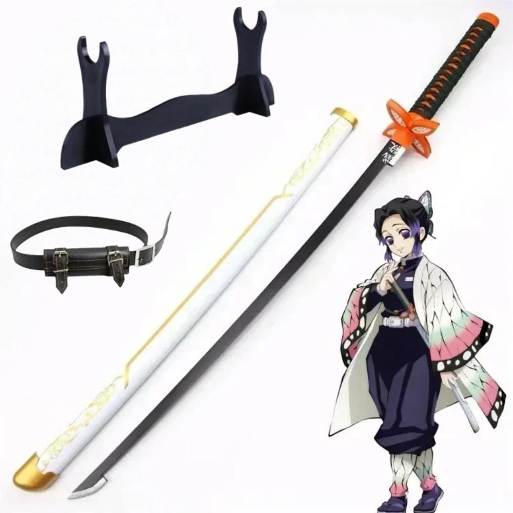 40-дюймовая Аниме Клинок Истребителя Демонов Kimetsu No Yaiba Мицури Косплей Меч Нож Ниндзя Реальный Размер Японская Катана Самурайский Сабля Подарок