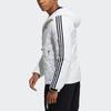 Adidas 3St Down Jacket Striped Outdoor Sports With Hood Men Outerwear White H23089