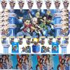 Vibrant Happy Birthday Balloons Beyblade Burst Theme Party Set For Boys Celebrations