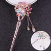 1PC Hair Jewelry Crystal Flowers Hair Sticks Headdress Hairpins Elegant Hair Clip Rhinestones