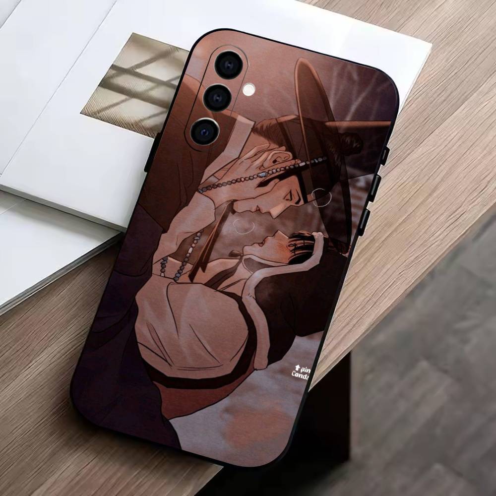 Чехол для телефона «Художник ночи» для Samsung Galaxy A73, A72, A71, A70, A53, A52, A51, Другие Мягкий черный чехол