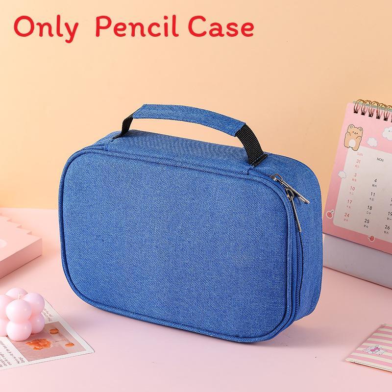 Multifunctional Canvas Pencil Storage Bag With 72 Slots For Art Students And Creatives