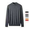 Men's Mock Neck Sweater Warm Wool Knitted