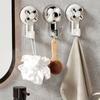 4 Pcs Light Luxury Multi-Purpose Hook Detachable Wall Mount Hook Suction Cup Hook Bathroom
