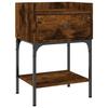 Maison Exclusive - Table de chevet chêne fumé 40,5x31x60 cm bois d'ingénierie