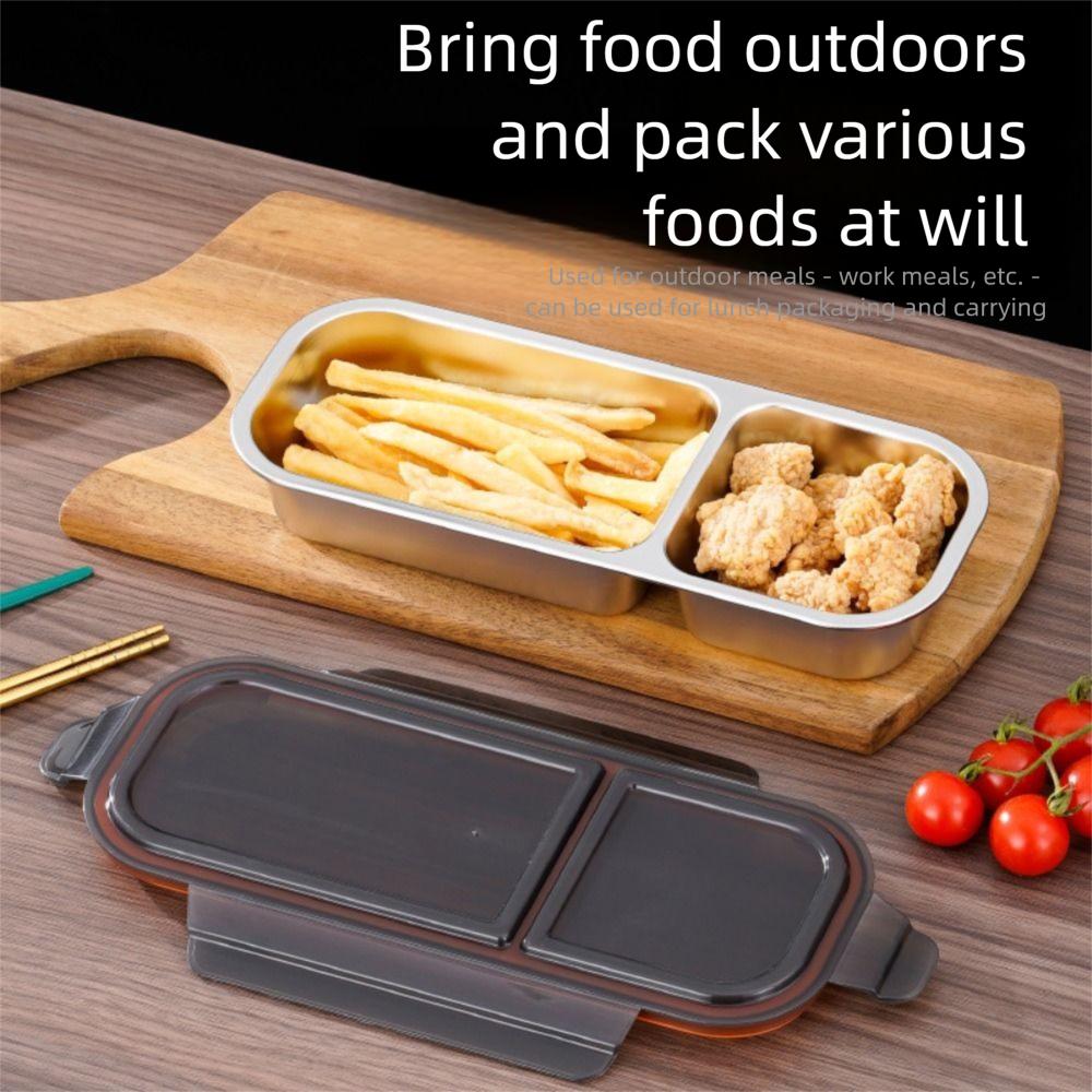 Leak-proof Food Storage Container 2/3 Grids Fruit Food Fresh Box  Kids Gift