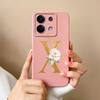 Чехол для телефона для Redmi Note 13 Pro 4G 5G, элегантный с буквой, мягкий жидкий силикон, защита по всему корпусу для Redmi Note13 13Pro, Fundas