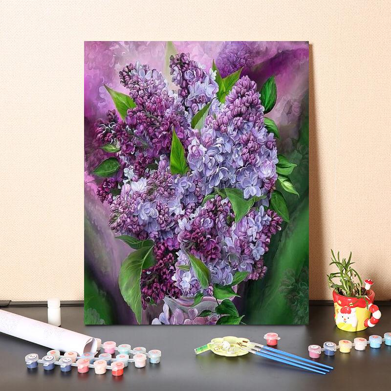 Украшение дома DIY Цифровая картина маслом Ручная роспись Картина по номерам Декомпрессия Холст Картина