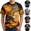 Eagle 3D Printed Shirt Funny Men Dad Clothes