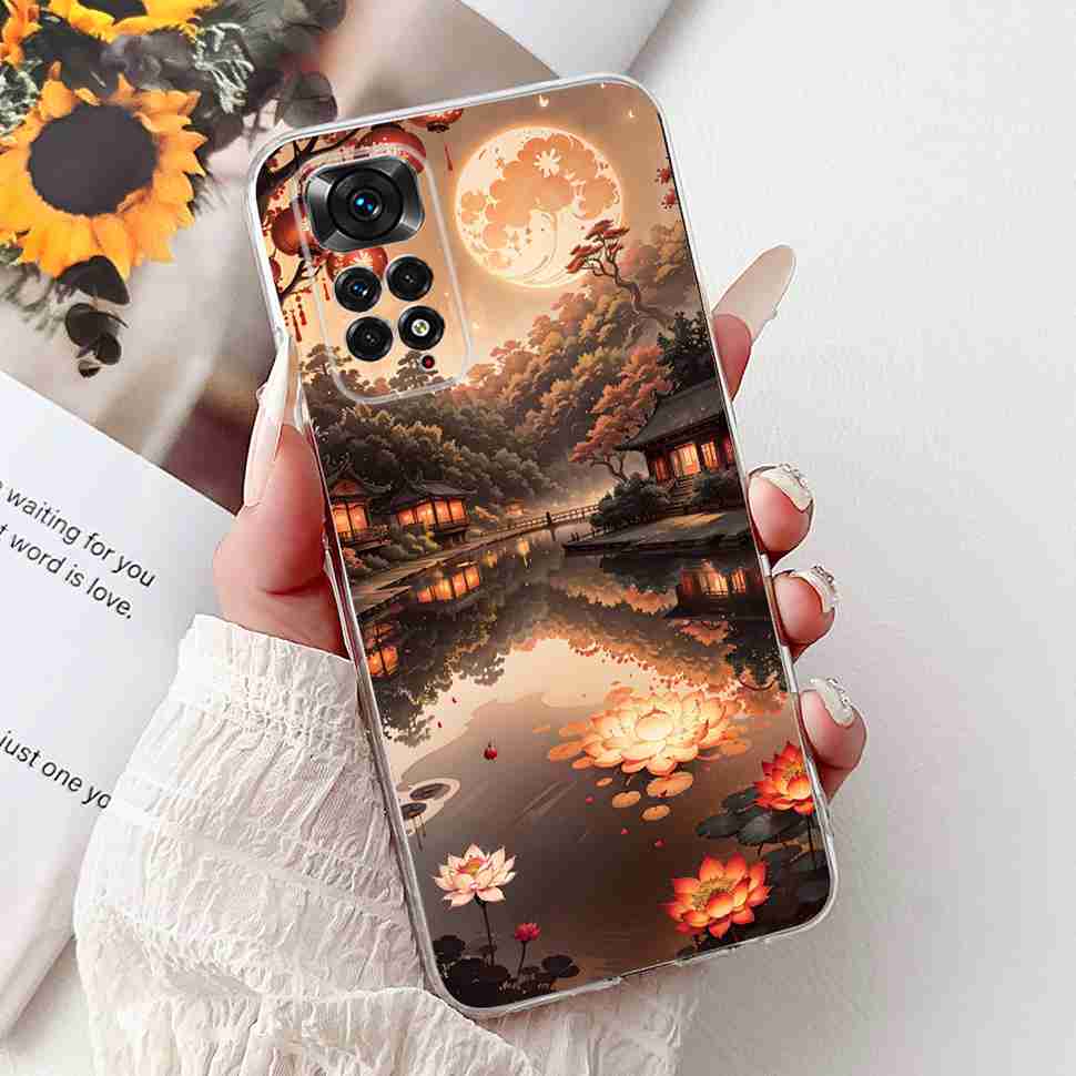 Чехол с ярким цветком для Xiaomi Redmi Note 11 4G, силиконовый, мягкий, ударопрочный задний чехол для Redmi Note 11S Note11s Note11 4G