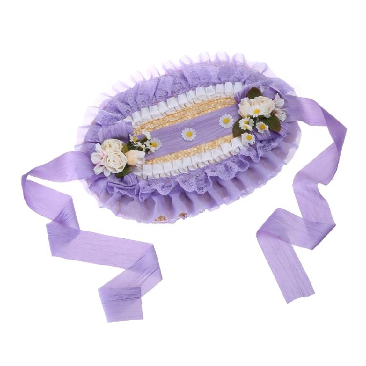 Кружевные fascinators для женщин, шляпа для чаепития, соломенная шляпа в стиле лолита, викторианский чепец