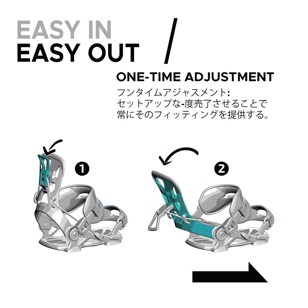 XCMAN Сноубордические легкие крепления с задним входом для мужчин и простые в загрузке и выгрузке крепления с задним входом, для катания по всей горе, женские,