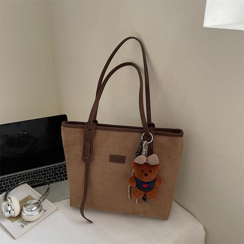 Retro Large-capacity Tote Bag, Fashionable and High-quality Single-shoulder Bag, Simple Commuting Bag