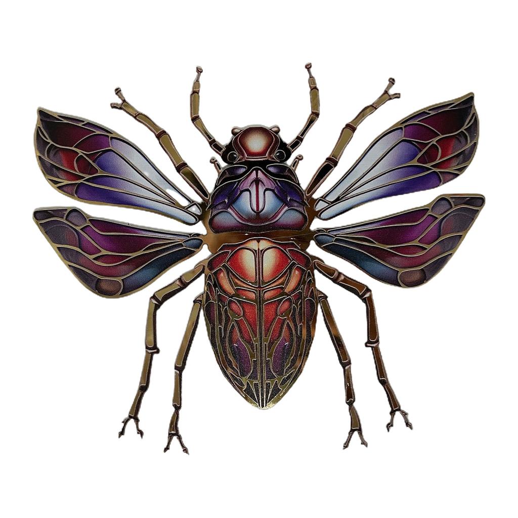 Metal Beetles Decor Indoor Outdoor Wall Decor Beetles Ornaments Wall Sculptures Hangings Decoration for Garden Yard Home